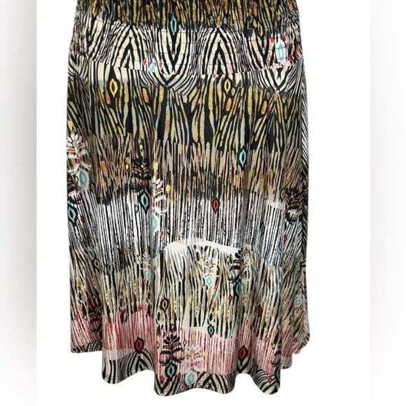 Y2K Vintage 90s Midi Dress Animal Print Just Love Size Medium - Picture 5 of 14